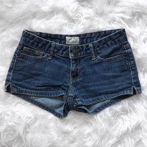 Aeropostale Denim Shorts Size 00 Dark Wash Jean